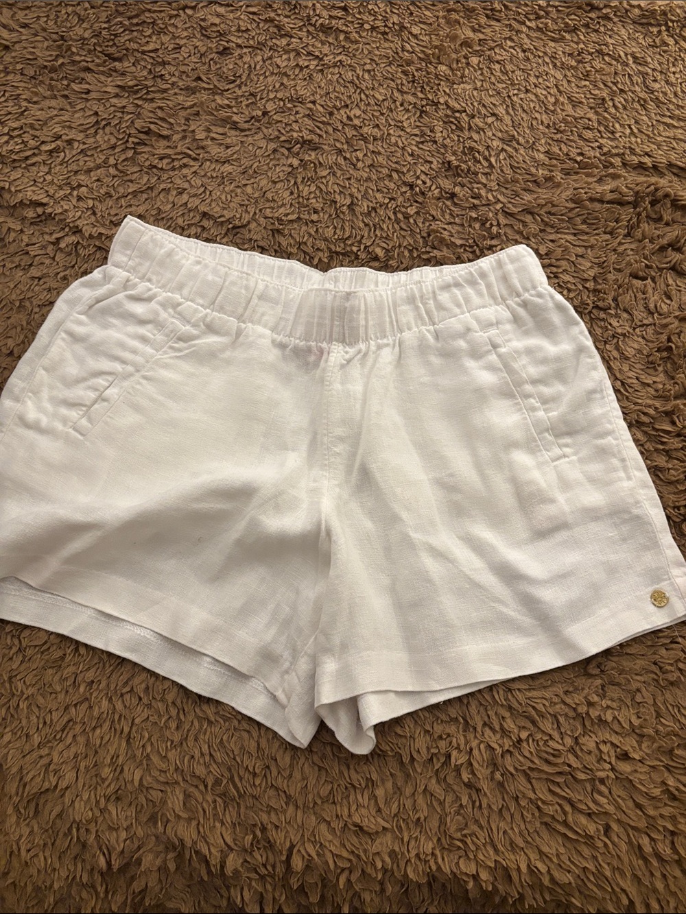 Lilly Pulitzer Lilo Linen Shorts - size M